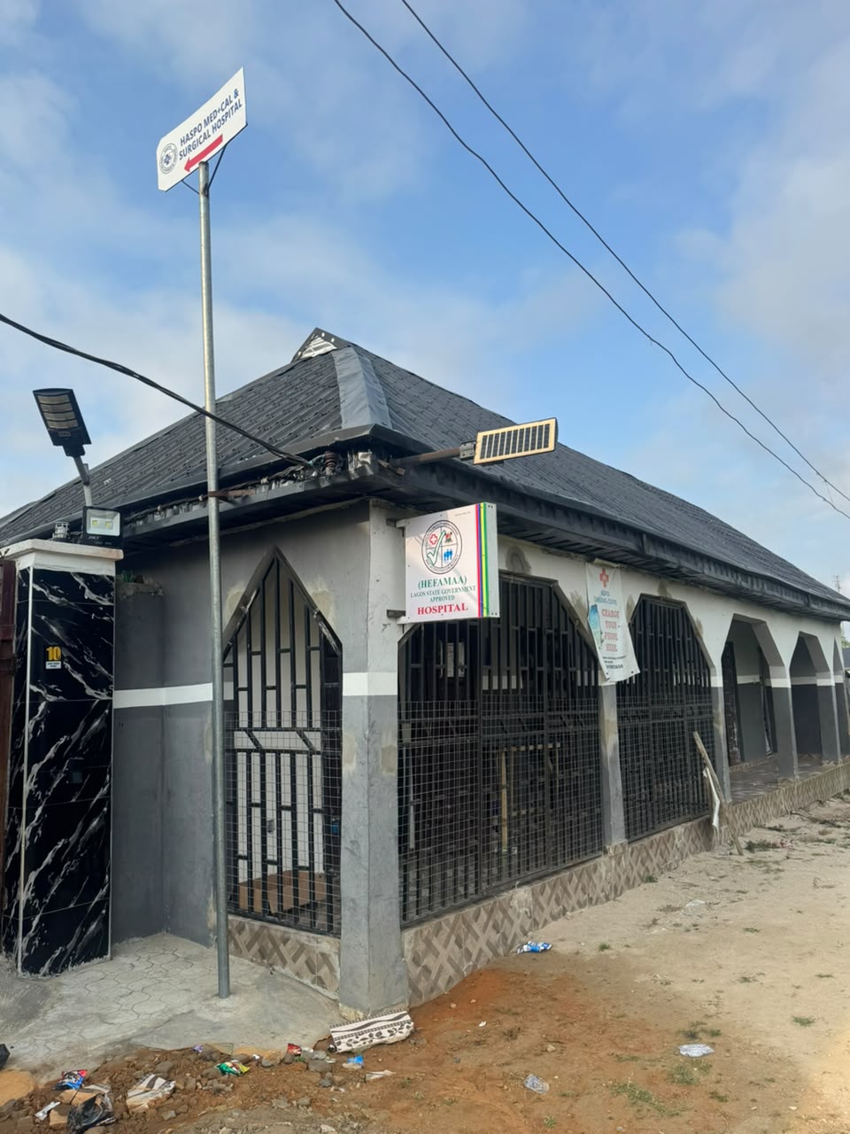 HASPO Medical & Surgical Hospital building in Badagry